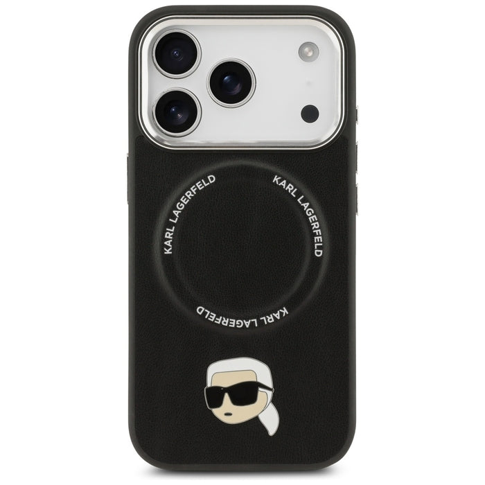 Karl Lagerfeld Karl Pin MagSafe Case for iPhone 17 Pro - Black