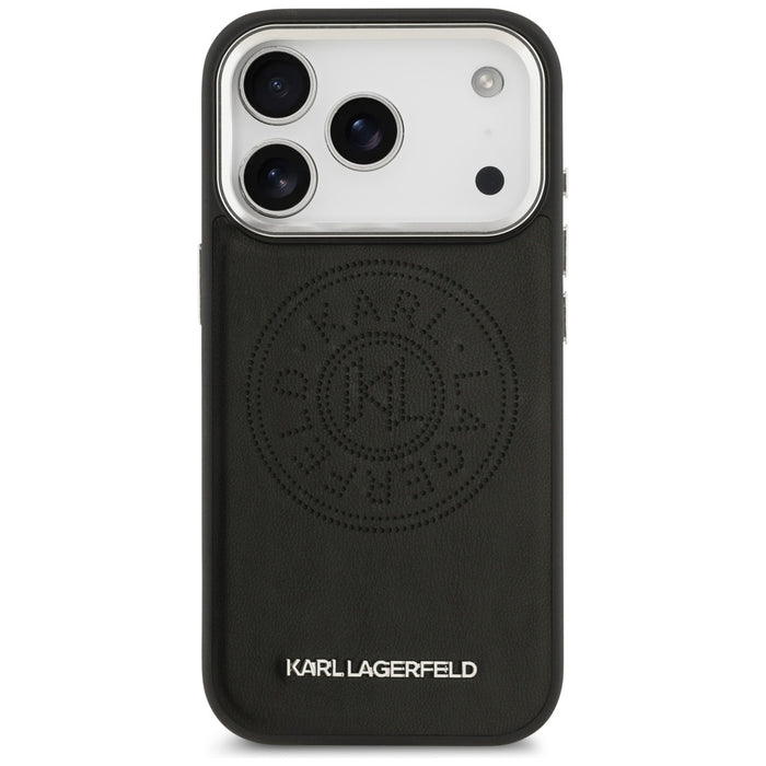 Karl Lagerfeld Point &amp; Metal Logo MagSafe Case for iPhone 17 Pro - Black