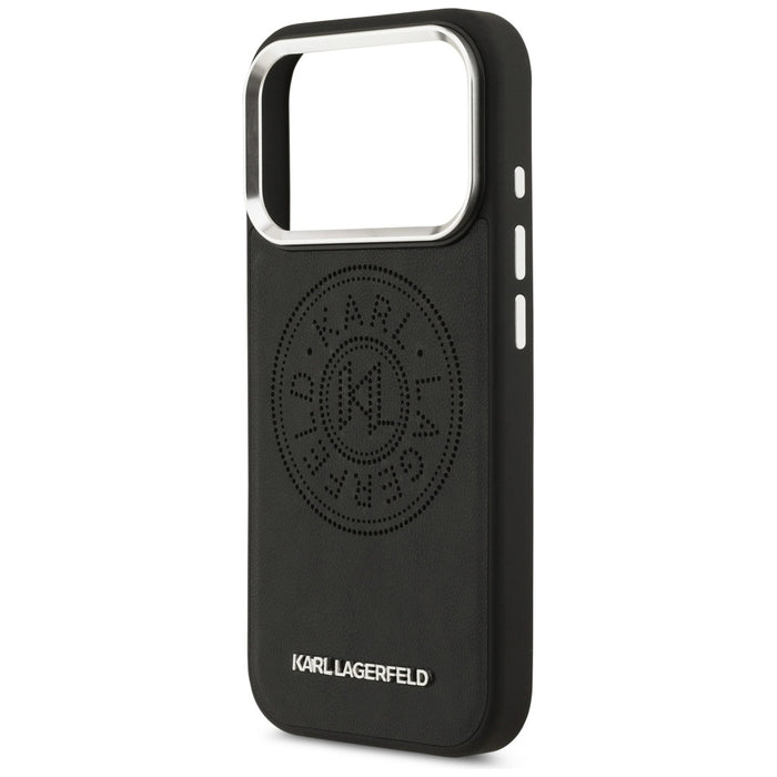 Karl Lagerfeld Point &amp; Metal Logo MagSafe Case for iPhone 17 Pro - Black