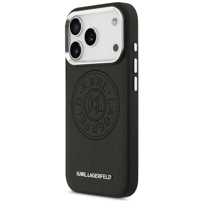 Karl Lagerfeld Point &amp; Metal Logo MagSafe Case for iPhone 17 Pro Max - Black