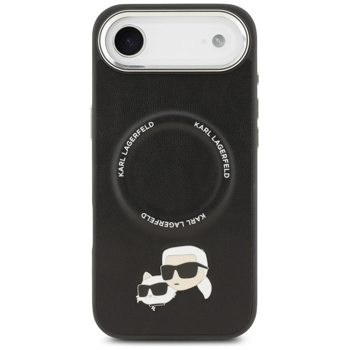 Karl Lagerfeld Karl &amp; Choupette Pins MagSafe Case for iPhone Air - Black
