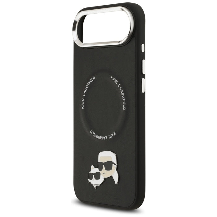 Karl Lagerfeld Karl &amp; Choupette Pins MagSafe Case for iPhone Air - Black