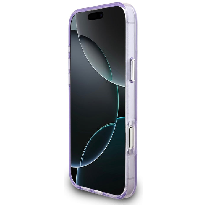 Karl Lagerfeld IML Aquarelle Karl &amp; Choupette &amp; Logo MagSafe Case for iPhone 17 Pro Max - Purple