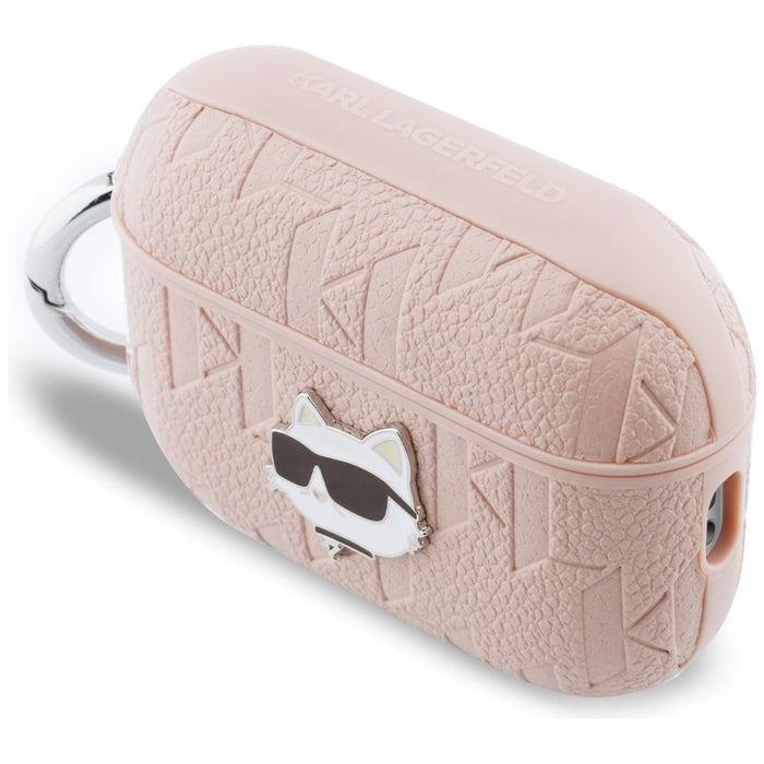 Karl Lagerfeld Monogram Choupette Head Case for AirPods Pro 3 - Pink