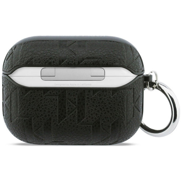 Karl Lagerfeld Monogram Karl &amp; Choupette Head Case for AirPods Pro 3 - Black