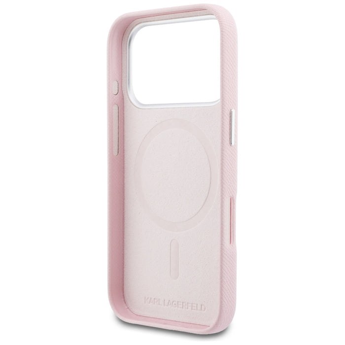 Karl Lagerfeld Karl Head Logo MagSafe Case for iPhone 17 Pro Max - Pink