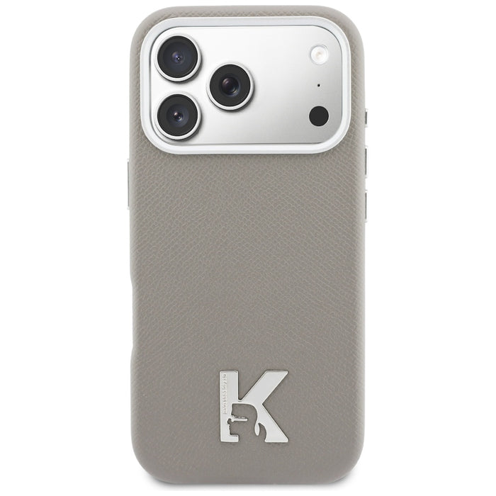 Karl Lagerfeld Karl Head Logo MagSafe Case for iPhone 17 Pro - Gray