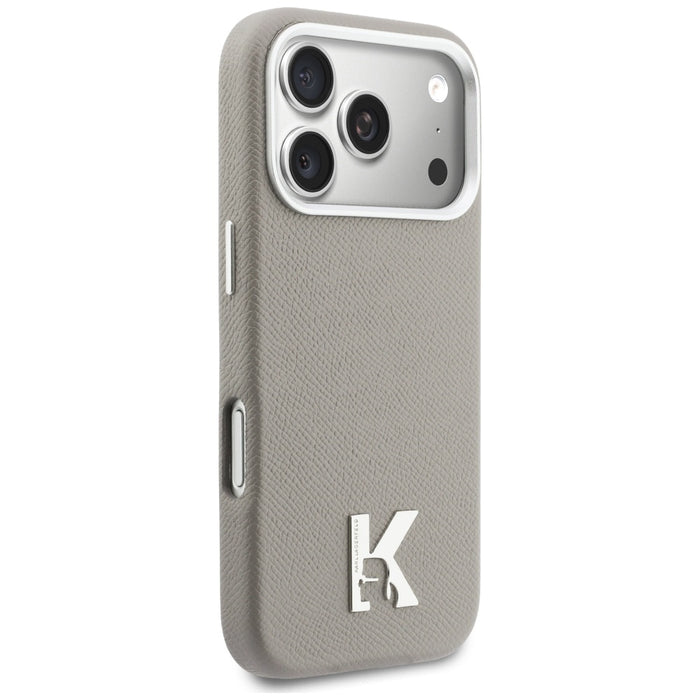Karl Lagerfeld Karl Head Logo MagSafe Case for iPhone 17 Pro - Gray