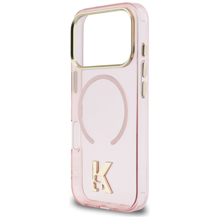 Karl Lagerfeld IML K Head Logo MagSafe Case for iPhone 17 Pro Max - Pink
