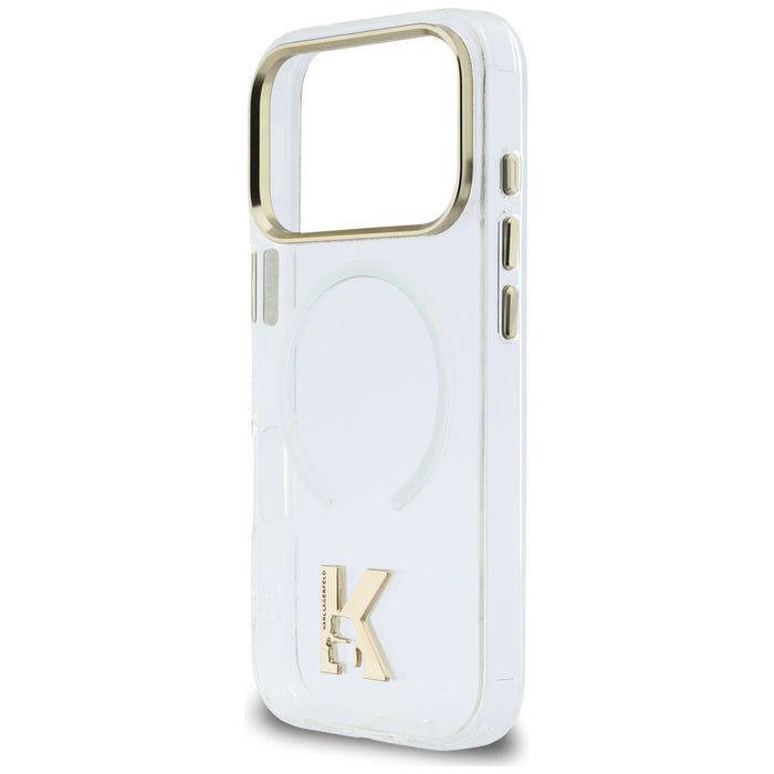 Karl Lagerfeld IML K Head Logo MagSafe Case for iPhone 17 Pro - Clear