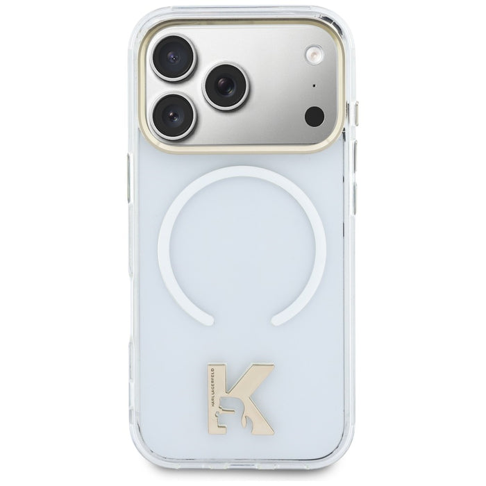 Karl Lagerfeld IML K Head Logo MagSafe Case for iPhone 17 Pro - Clear