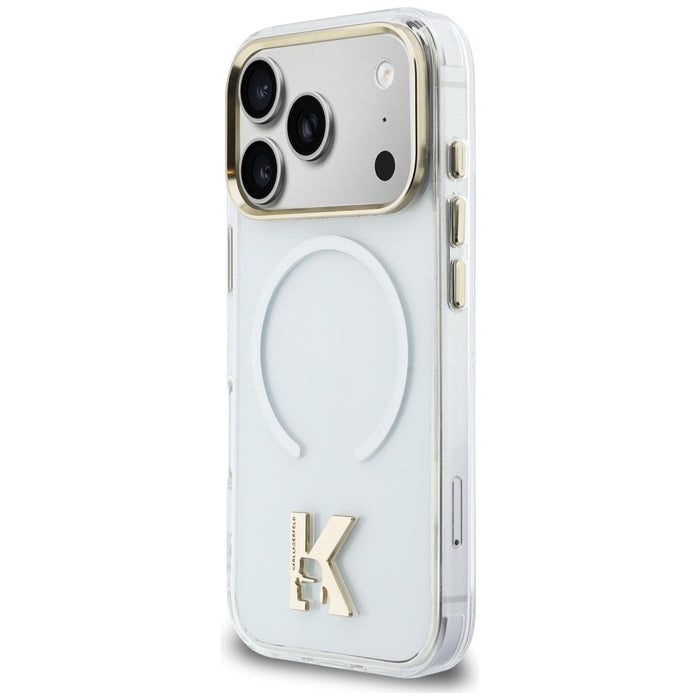 Karl Lagerfeld IML K Head Logo MagSafe Case for iPhone 17 Pro - Clear