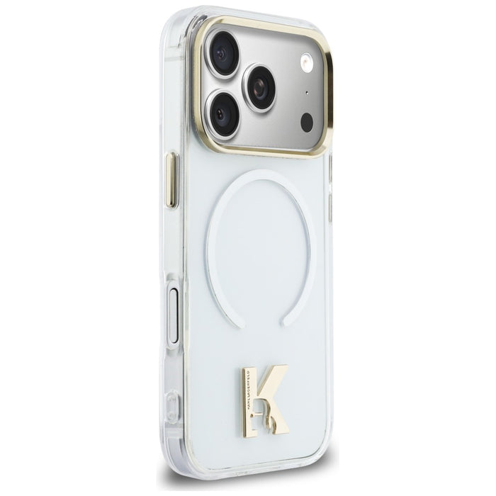 Karl Lagerfeld IML K Head Logo MagSafe Case for iPhone 17 Pro - Clear
