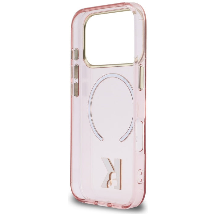 Karl Lagerfeld IML K Head Logo MagSafe Case for iPhone 17 Pro - Pink