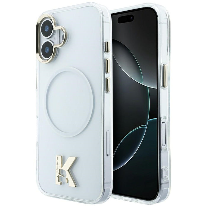 Karl Lagerfeld IML K Head Logo MagSafe Case for iPhone 17 - Clear