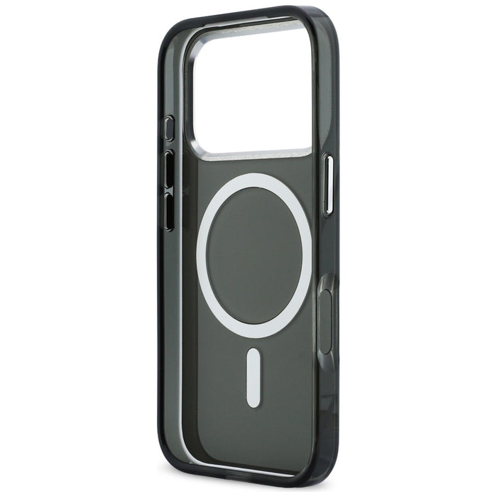 Karl Lagerfeld IML Karl &amp; Choupette Peekaboo Logo MagSafe Case for iPhone 17 Pro Max - Black