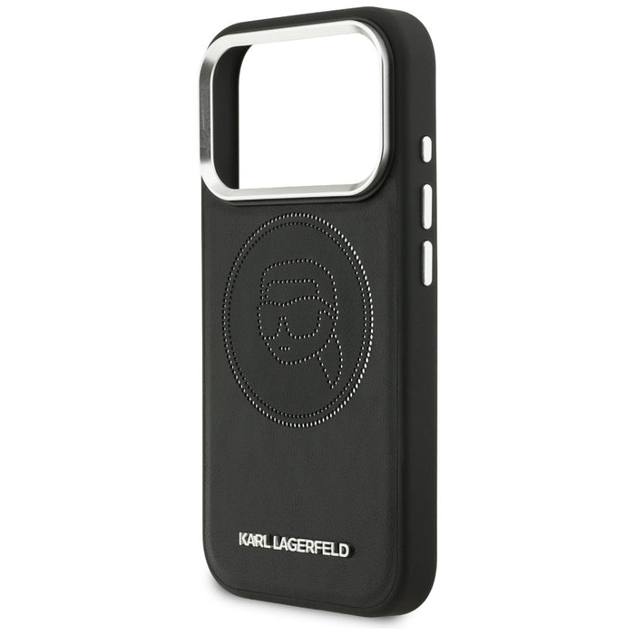 Karl Lagerfeld K Head Point Logo MagSafe Case for iPhone 17 Pro Max - Black