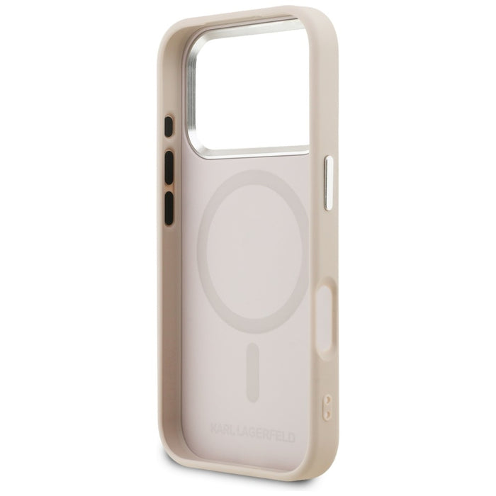 Karl Lagerfeld K Head Point Logo MagSafe Case for iPhone 17 Pro - Pink