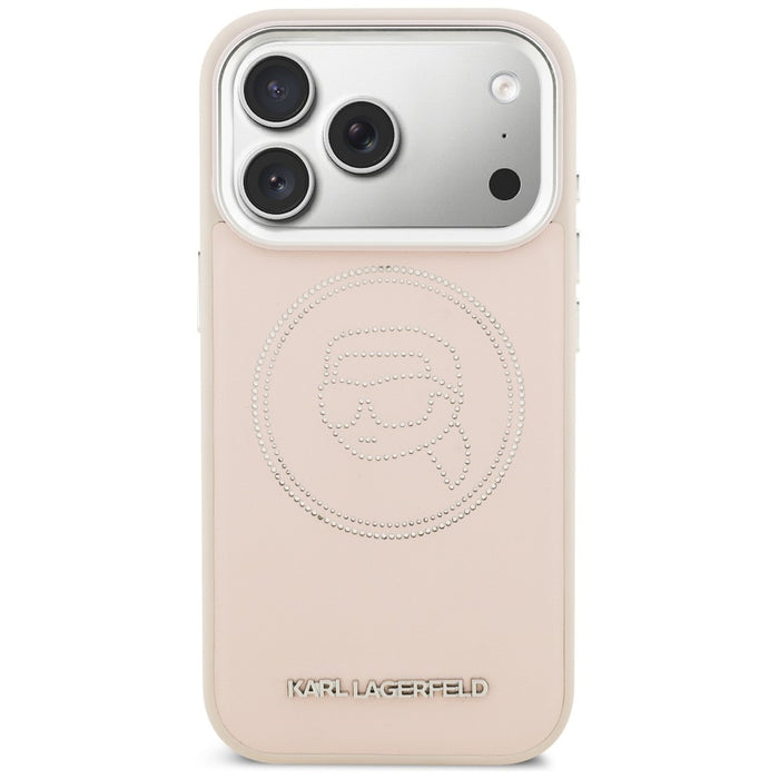 Karl Lagerfeld K Head Point Logo MagSafe Case for iPhone 17 Pro - Pink