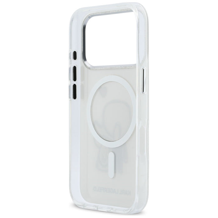 Karl Lagerfeld Karl &amp; Choupette Back MagSafe Case for iPhone 17 Pro Max - Clear