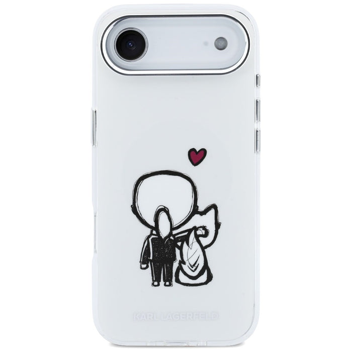 Karl Lagerfeld Karl &amp; Choupette Back MagSafe Case for iPhone Air - Clear