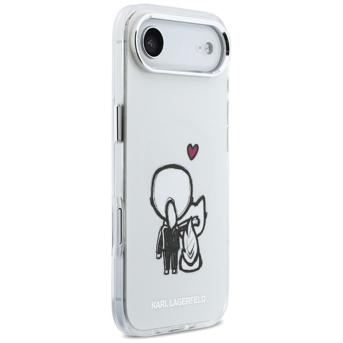 Karl Lagerfeld Karl &amp; Choupette Back MagSafe Case for iPhone Air - Clear