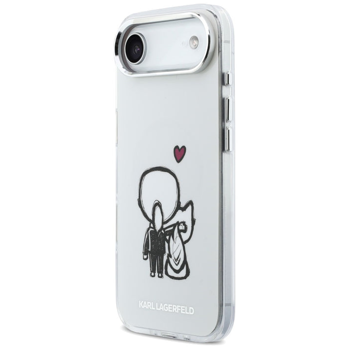 Karl Lagerfeld Karl & Choupette Back MagSafe Case for iPhone Air - Clear