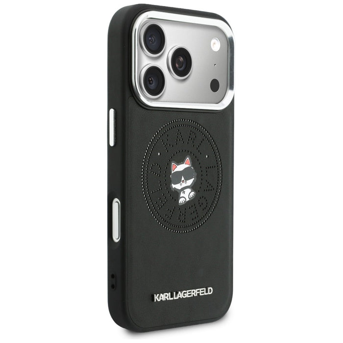 Karl Lagerfeld Point &amp; Choupette Sketch MagSafe Case for iPhone 17 Pro - Black