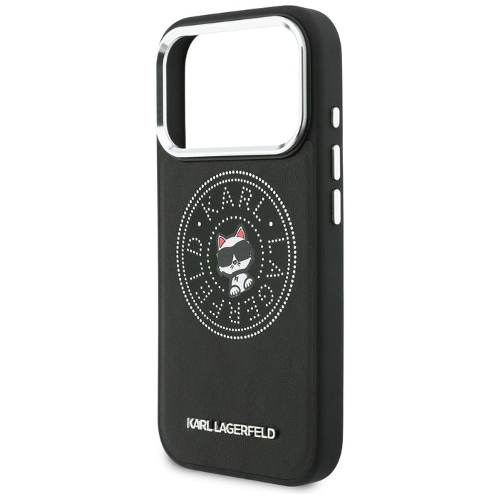 Karl Lagerfeld Point &amp; Choupette Sketch MagSafe Case for iPhone 17 Pro - Black