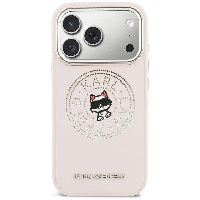 Karl Lagerfeld Point &amp; Choupette Sketch MagSafe Case for iPhone 17 Pro Max - Pink