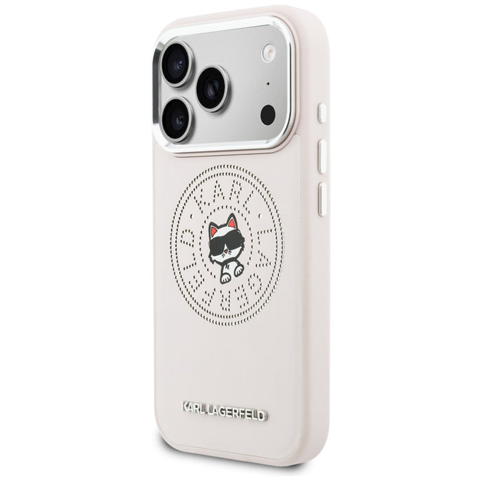 Karl Lagerfeld Point &amp; Choupette Sketch MagSafe Case for iPhone 17 Pro - Pink
