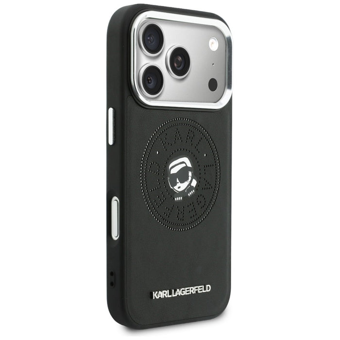 Karl Lagerfeld Point & Karl Sketch MagSafe Case for iPhone 17 Pro - Black