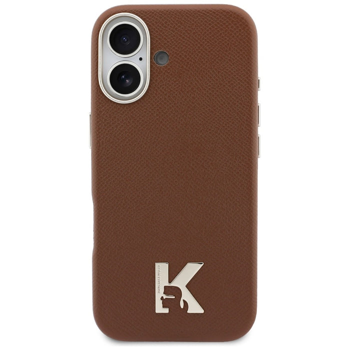 Karl Lagerfeld Karl Head Logo MagSafe Case for iPhone 17 - Brown