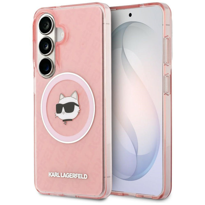 Karl Lagerfeld IML Repeated Choupette MagSafe Case for Samsung Galaxy S26 - Pink
