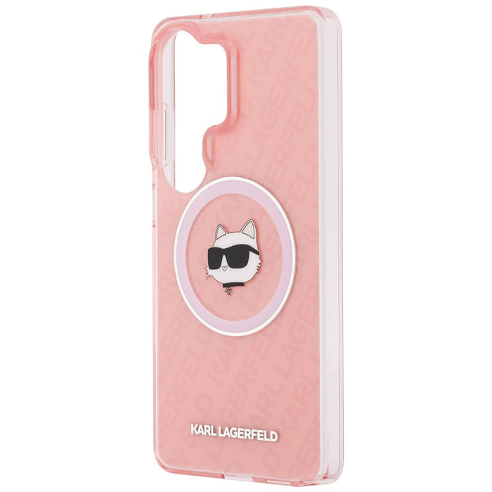 Karl Lagerfeld IML Repeated Choupette MagSafe Case for Samsung Galaxy S26 Ultra - Pink