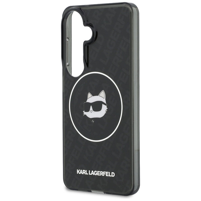 Karl Lagerfeld IML Repeated Choupette MagSafe Case for Samsung Galaxy S26 - Black