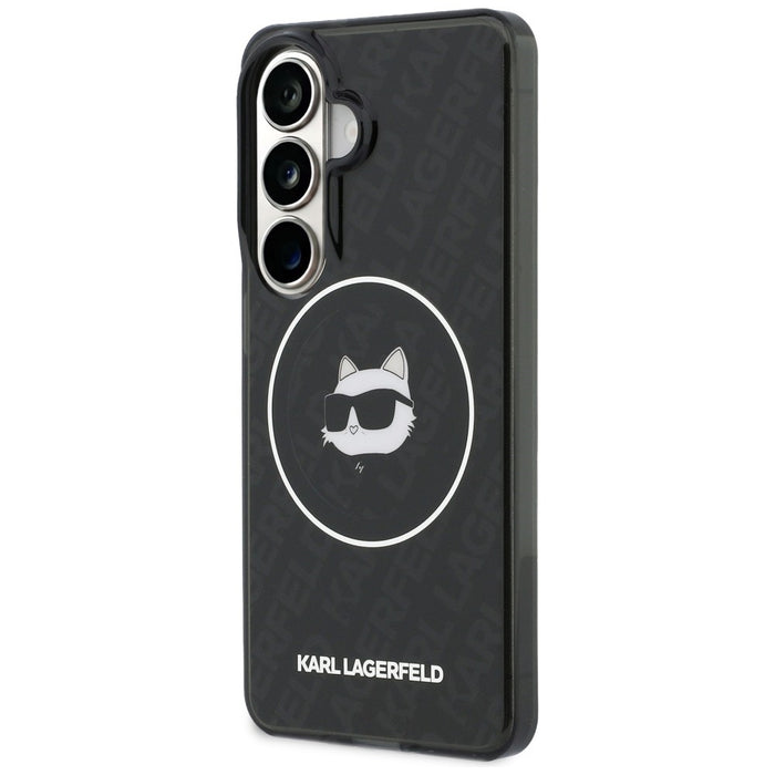 Karl Lagerfeld IML Repeated Choupette MagSafe Case for Samsung Galaxy S26 - Black