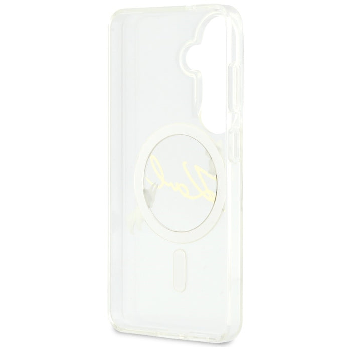 Karl Lagerfeld IML KC Script MagSafe Case for Samsung Galaxy S26 - Transparent