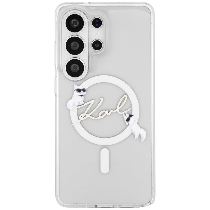 Karl Lagerfeld IML KC Script MagSafe Case for Samsung Galaxy S26 Ultra - Transparent