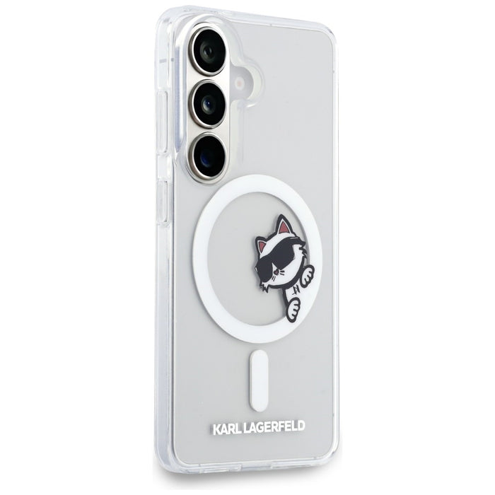Karl Lagerfeld IML Peekaboo Choupette MagSafe Case for Samsung Galaxy S26 - Transparent