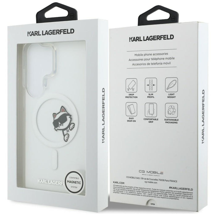 Karl Lagerfeld IML Peekaboo Choupette MagSafe case for Samsung Galaxy S26 Ultra - transparent