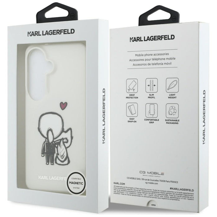 Karl Lagerfeld IML Karl&amp;Choupette MagSafe Case for Samsung Galaxy S26 - Transparent