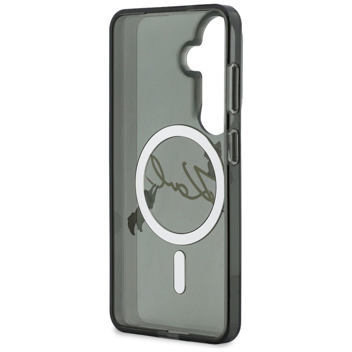 Karl Lagerfeld IML KC Script MagSafe Case for Samsung Galaxy S26 Plus - Black