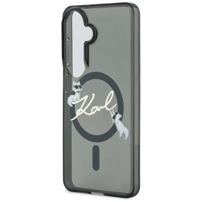 Karl Lagerfeld IML KC Script MagSafe Case for Samsung Galaxy S26 Plus - Black
