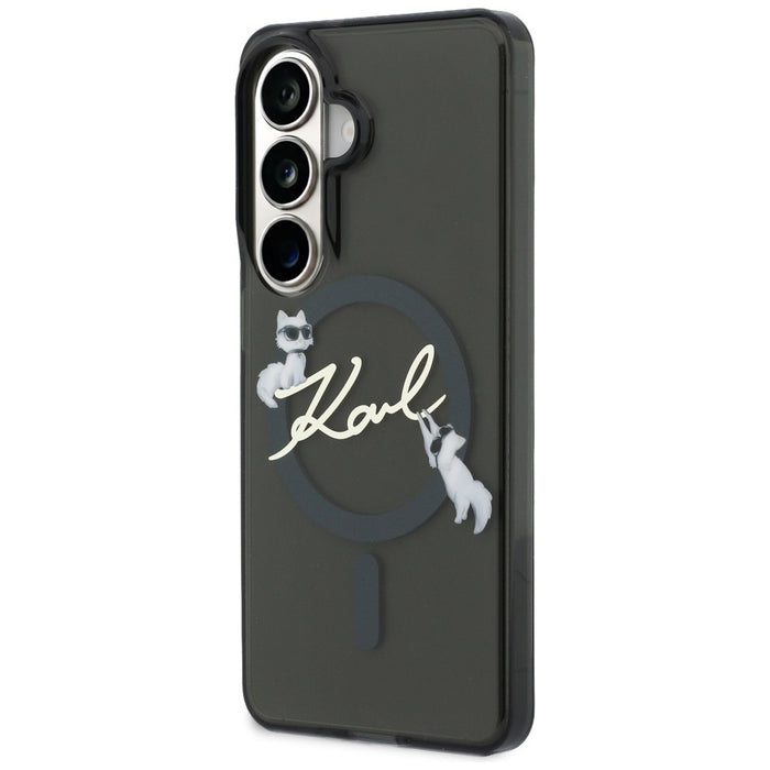 Karl Lagerfeld IML KC Script MagSafe Case for Samsung Galaxy S26 Plus - Black