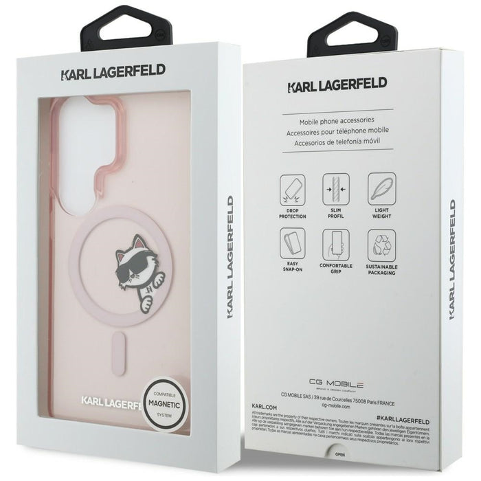 Karl Lagerfeld IML Peekaboo Choupette MagSafe Case for Samsung Galaxy S26 Ultra - Pink