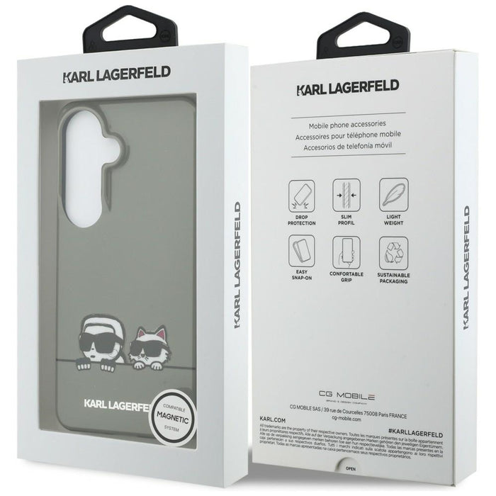 Karl Lagerfeld IML Peekaboo Karl&amp;Choupette MagSafe Case for Samsung Galaxy S26 - Black