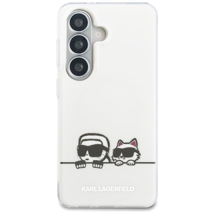 Karl Lagerfeld IML Peekaboo Karl&amp;Choupette MagSafe Case for Samsung Galaxy S26 Plus - Transparent