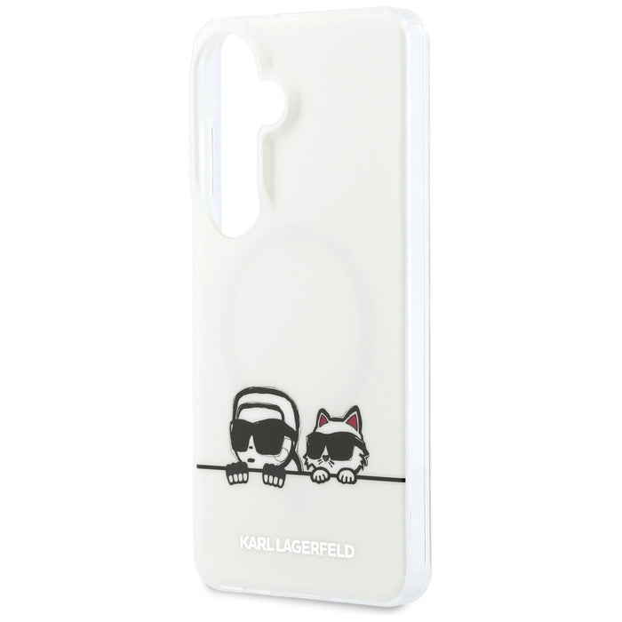 Karl Lagerfeld IML Peekaboo Karl&amp;Choupette MagSafe Case for Samsung Galaxy S26 Plus - Transparent