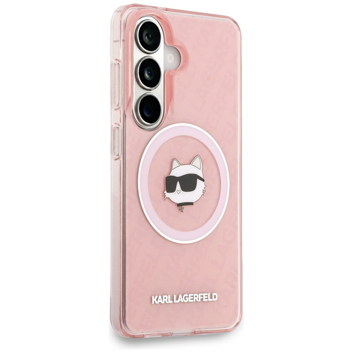 Karl Lagerfeld IML Repeated Choupette MagSafe Case for Samsung Galaxy S26 Plus - Pink